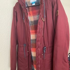 Women Burgundy XL Columbia Jacket